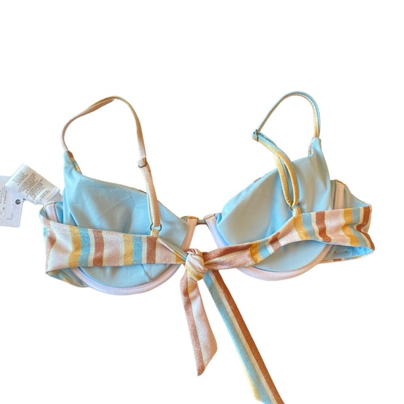 NWT O'NEILL Heidi Stripe Seville Bikini Top, size X Large - Picture 4 of 10
